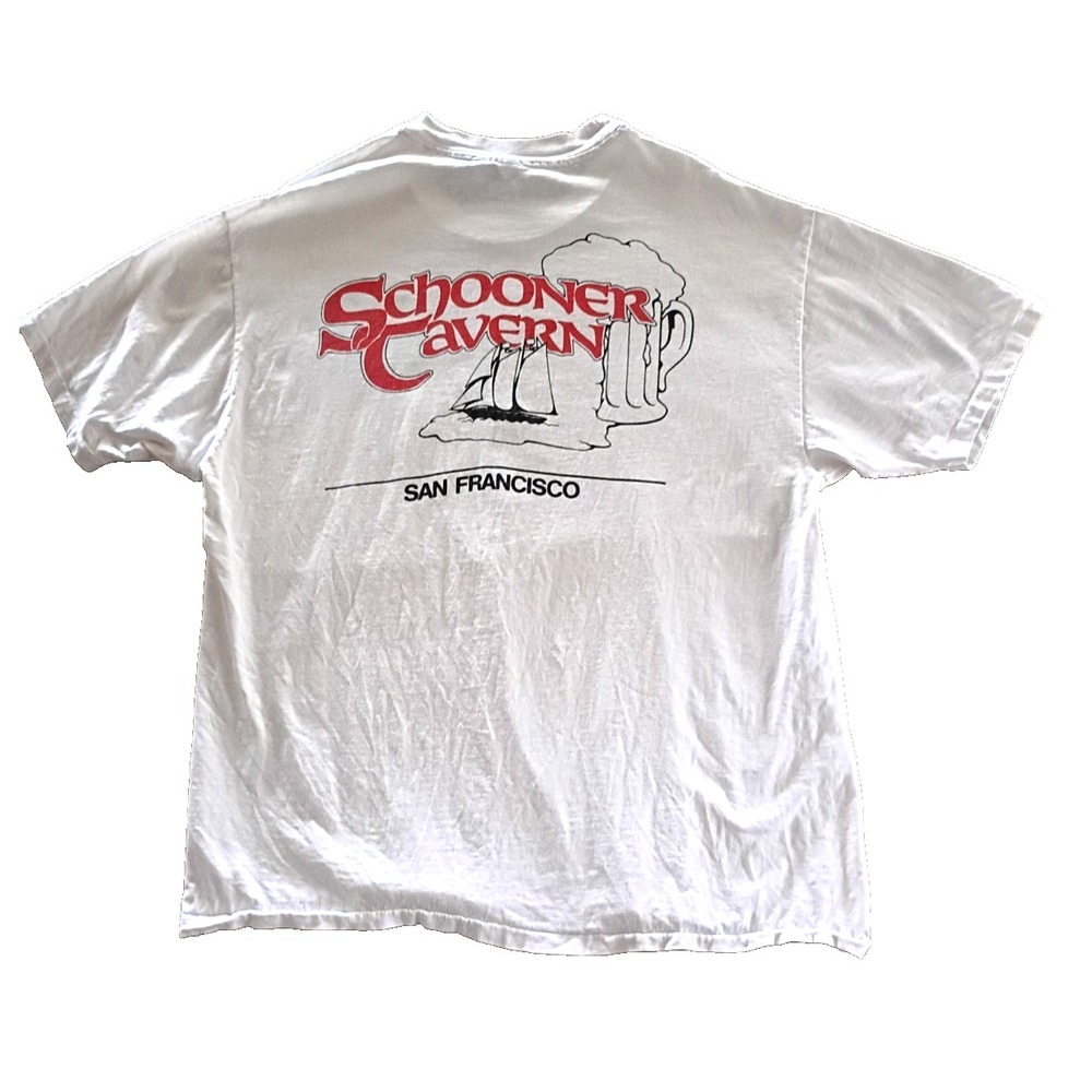Vintage 90's SS Schooner Tavern San Francisco Souvenir T-Shirt XL